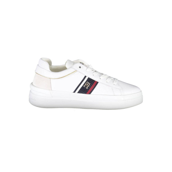 Sneaker aus weißem Polyester