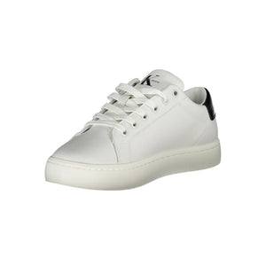 Sneaker aus weißem Polyester