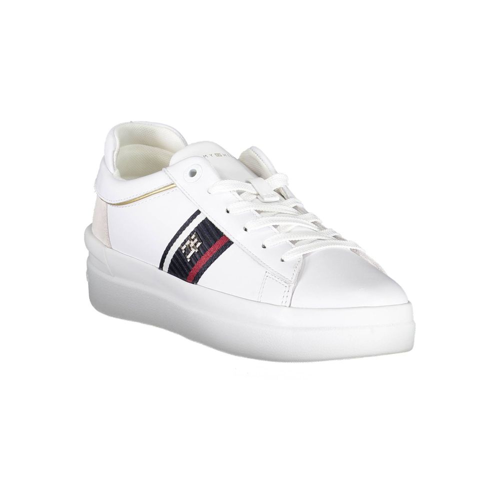 Sneaker aus weißem Polyester