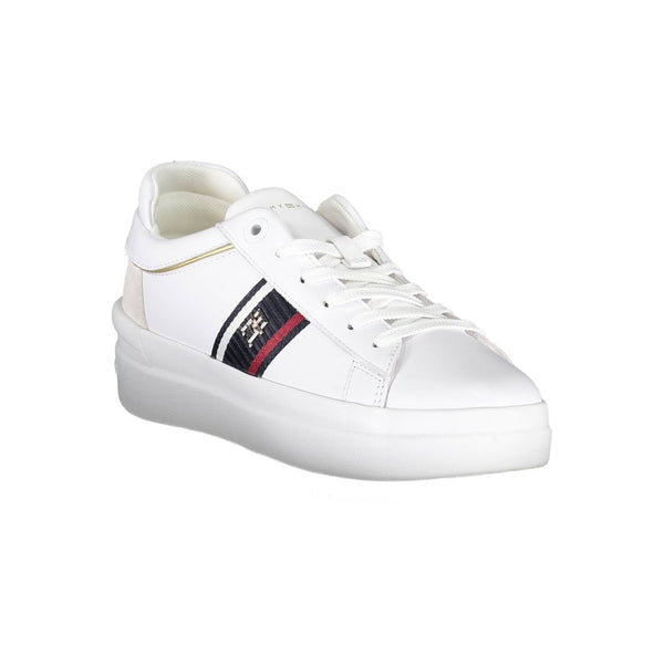 Sneaker aus weißem Polyester