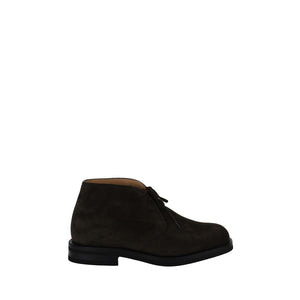 Braune Kalbshaut Bos Taurus Schnürstiefel