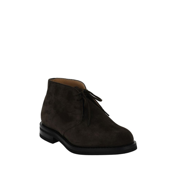 Braune Kalbshaut Bos Taurus Schnürstiefel