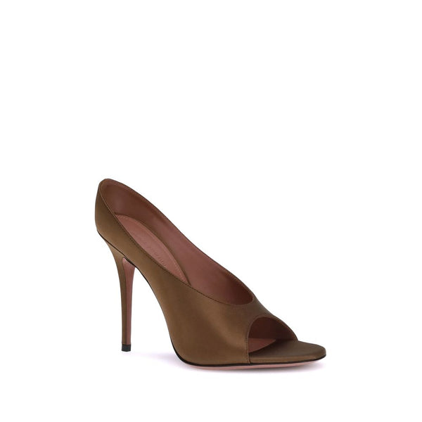 Braune Kalbshaut Bos Taurus High Heel Pumps
