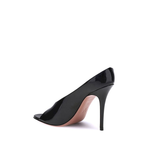 Schwarze Stilettosandalen aus Kalbsleder Bos Taurus