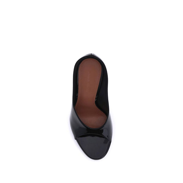 Schwarze Stilettosandalen aus Kalbsleder Bos Taurus