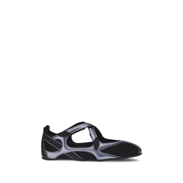 Schwarze Ballett-Flats aus Polyethylen