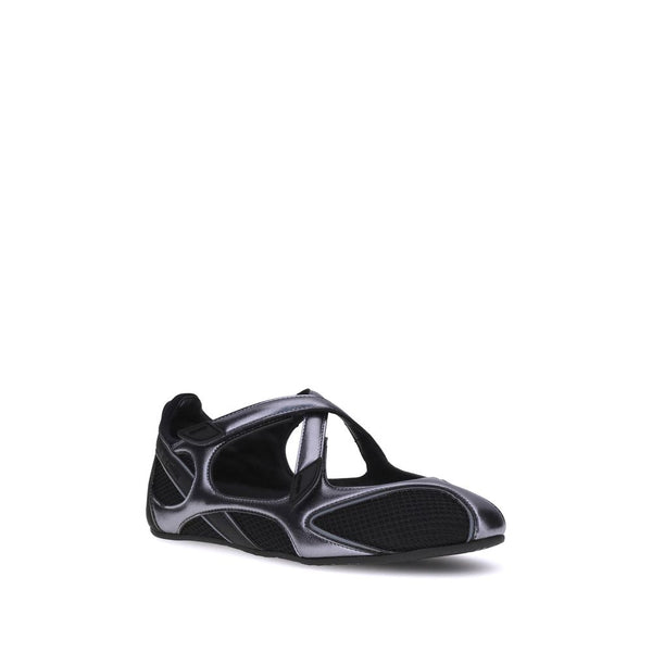 Schwarze Ballett-Flats aus Polyethylen
