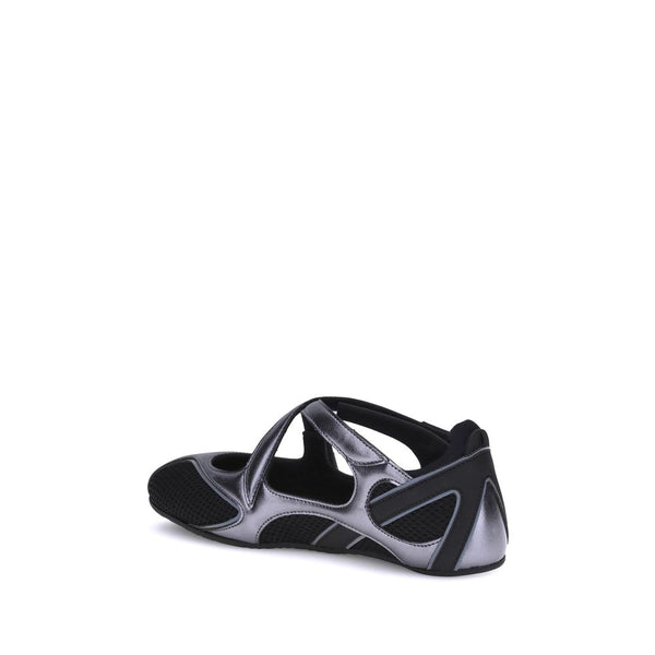 Schwarze Ballett-Flats aus Polyethylen