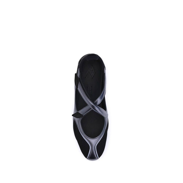 Schwarze Ballett-Flats aus Polyethylen