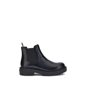 Schwarze Kalbshaut Bos Taurus Chelsea-Stiefel