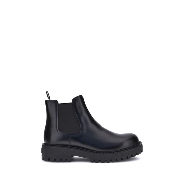 Schwarze Kalbshaut Bos Taurus Chelsea-Stiefel