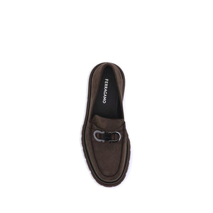 Braune Kalbsleder Bos Taurus Slip-On Loafer