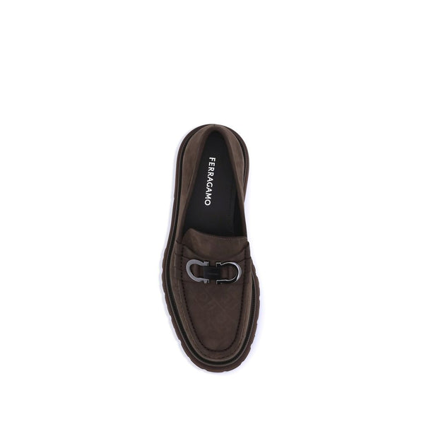 Braune Kalbsleder Bos Taurus Slip-On Loafer