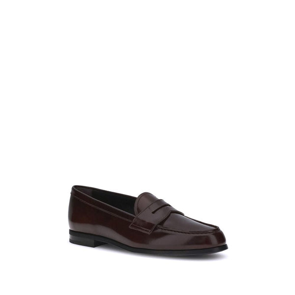 Braune Kalbsleder Bos Taurus Slip-On Loafer