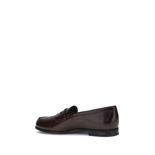 Braune Kalbsleder Bos Taurus Slip-On Loafer