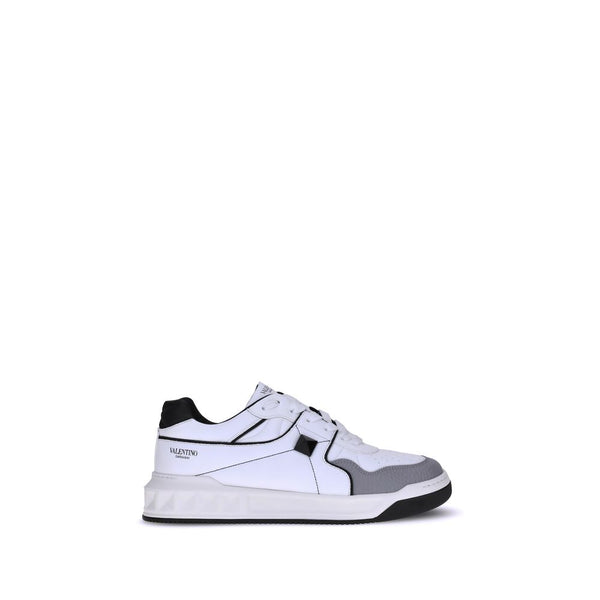Weiße Kalbshaut Bos Taurus Sneakers mit niedrigem Schaft