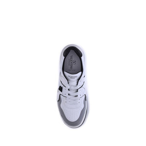 Weiße Kalbshaut Bos Taurus Sneakers mit niedrigem Schaft
