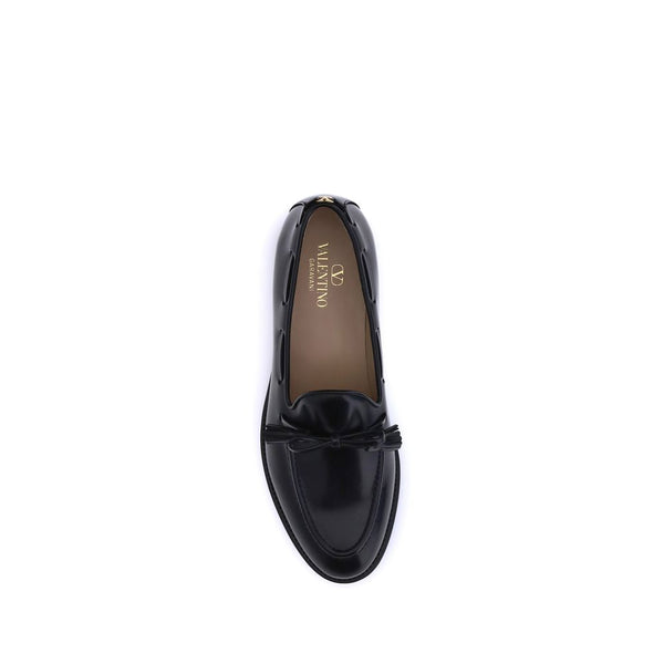 Schwarze Kalbsleder Bos Taurus Slipper