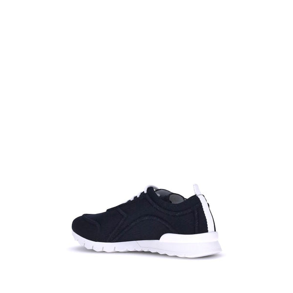 Schwarze Baumwoll-Sportschuhe