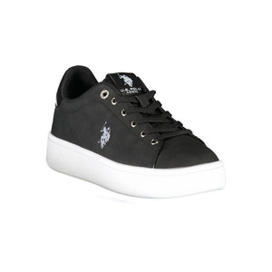 Schwarzer Polyester Damen Sneaker