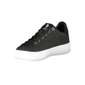 Schwarzer Polyester Damen Sneaker