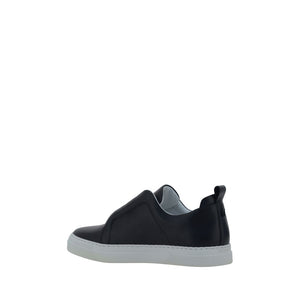 Schwarze Sneakers aus Kalbsleder Bos Taurus Low Top
