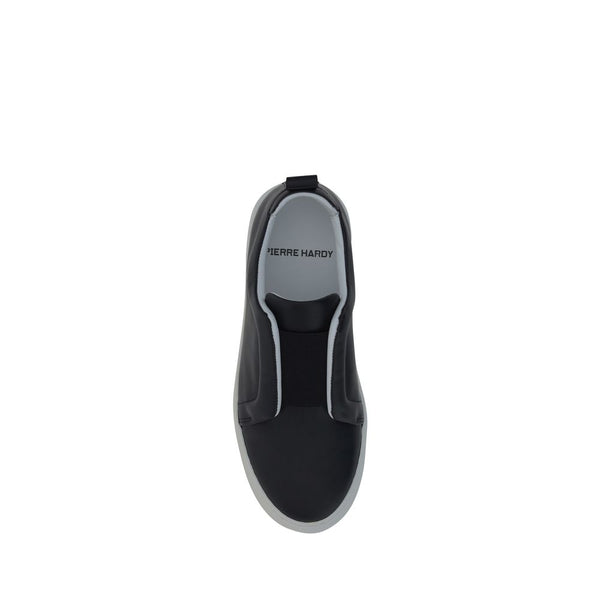 Schwarze Sneakers aus Kalbsleder Bos Taurus Low Top