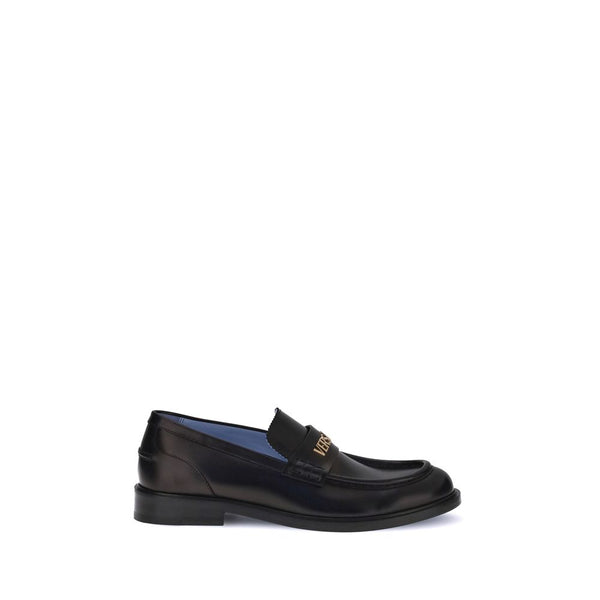 Schwarze Kalbsleder Bos Taurus Slip-On Loafer