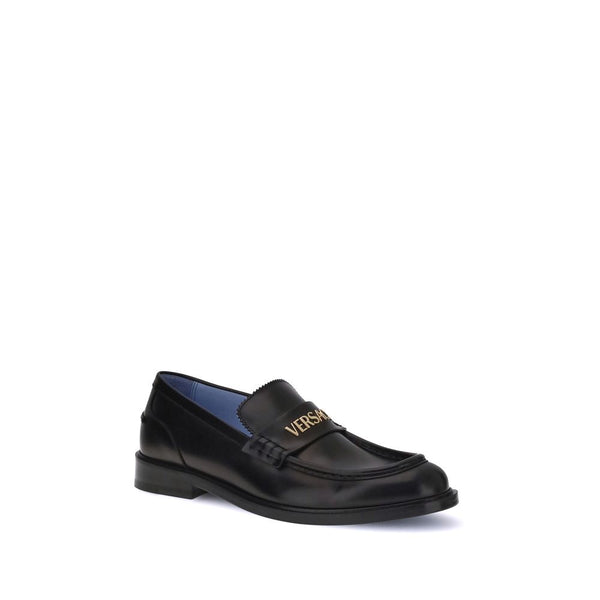 Schwarze Kalbsleder Bos Taurus Slip-On Loafer
