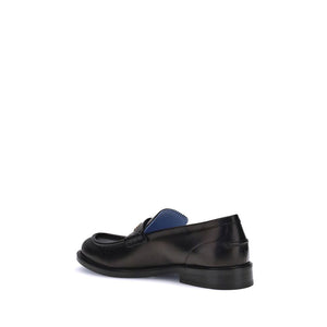 Schwarze Kalbsleder Bos Taurus Slip-On Loafer