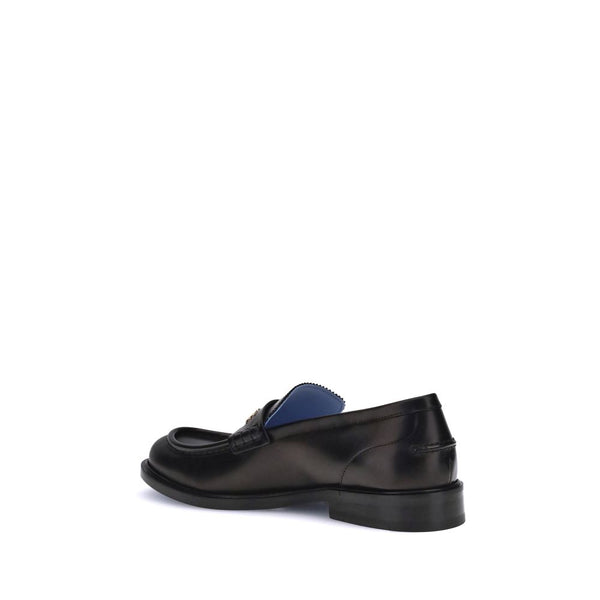 Schwarze Kalbsleder Bos Taurus Slip-On Loafer