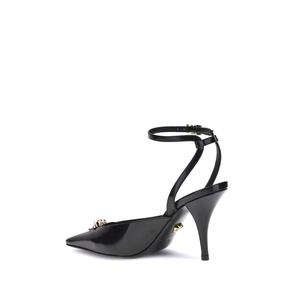 Schwarze Kalbsleder Bos Taurus High Heels