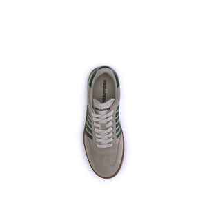 Grüne Kalbshaut Bos Taurus Sneakers mit niedrigem Schaft