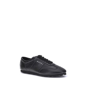 Schwarze Sneaker aus Kalbsleder Bos Taurus