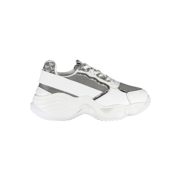 Sneaker aus weißem Polyester