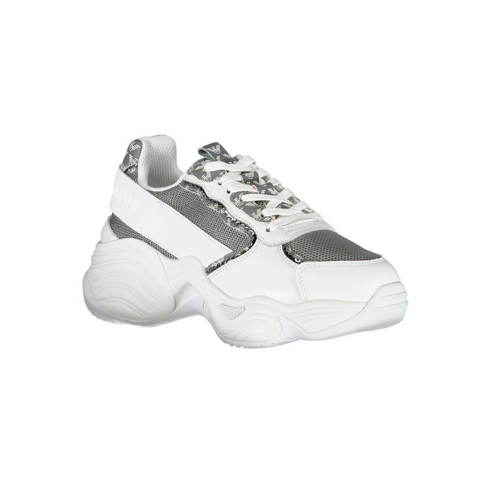 Sneaker aus weißem Polyester