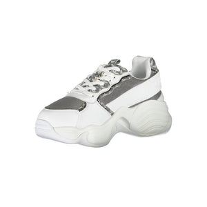 Sneaker aus weißem Polyester