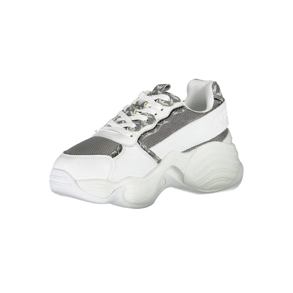 Sneaker aus weißem Polyester