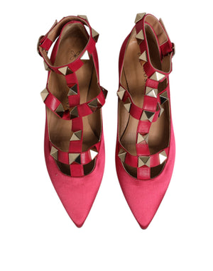 Rot Gold Nieten spitze Zehe Ballet Flats Schuhe