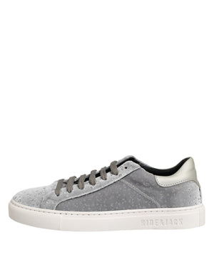 Graue Wildleder Schnürschuhe Schuhe