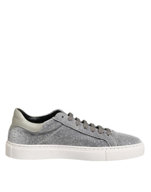 Graue Wildleder Schnürschuhe Schuhe