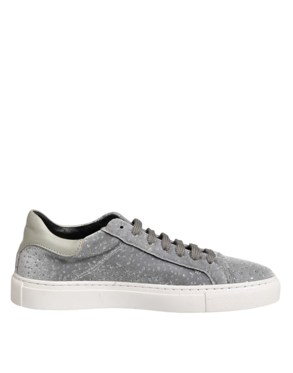 Graue Wildleder Schnürschuhe Schuhe
