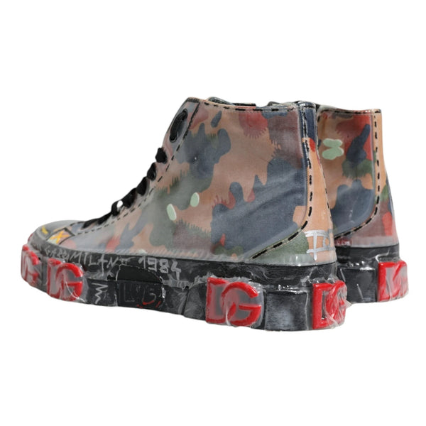 Multicolor Camouflage High Top Turnschuhe Schuhe