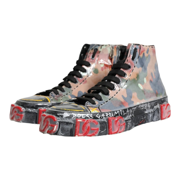 Multicolor Camouflage High Top Turnschuhe Schuhe
