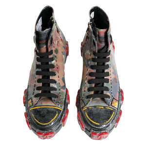 Multicolor Camouflage High Top Turnschuhe Schuhe