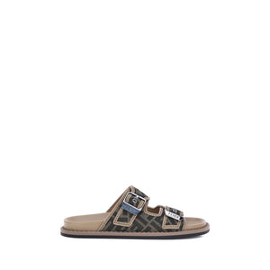 Braune Kalbsleder Bos Taurus Sandalen