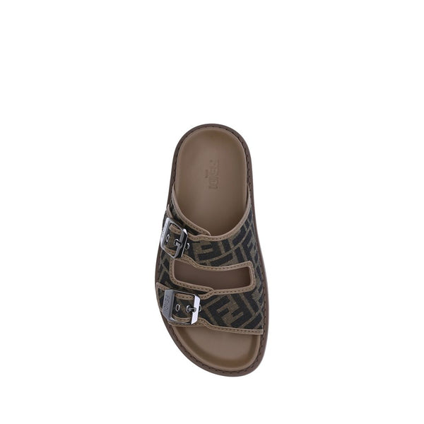 Braune Kalbsleder Bos Taurus Sandalen
