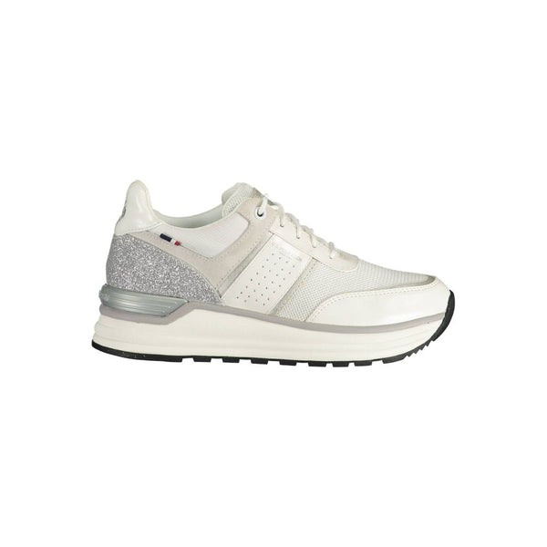Sneaker aus weißem Polyester