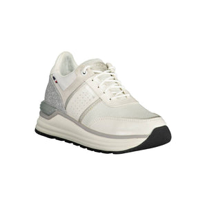 Sneaker aus weißem Polyester