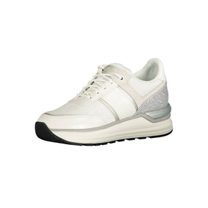 Sneaker aus weißem Polyester